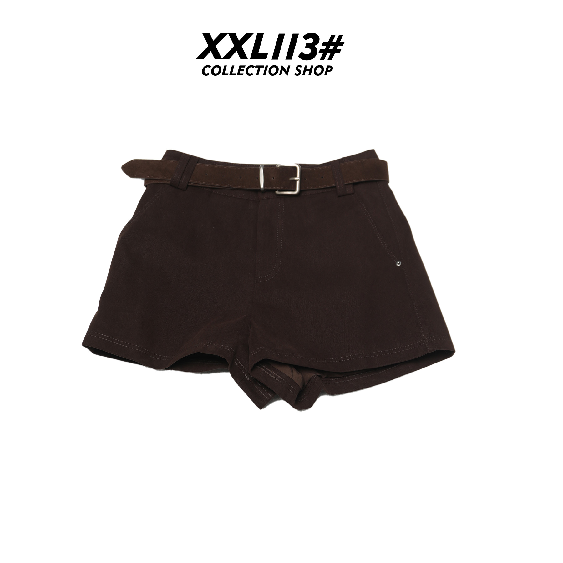 113* CENTRALIZED SHOP复古港风短裤秋季高腰heels短裤X5F12I6892