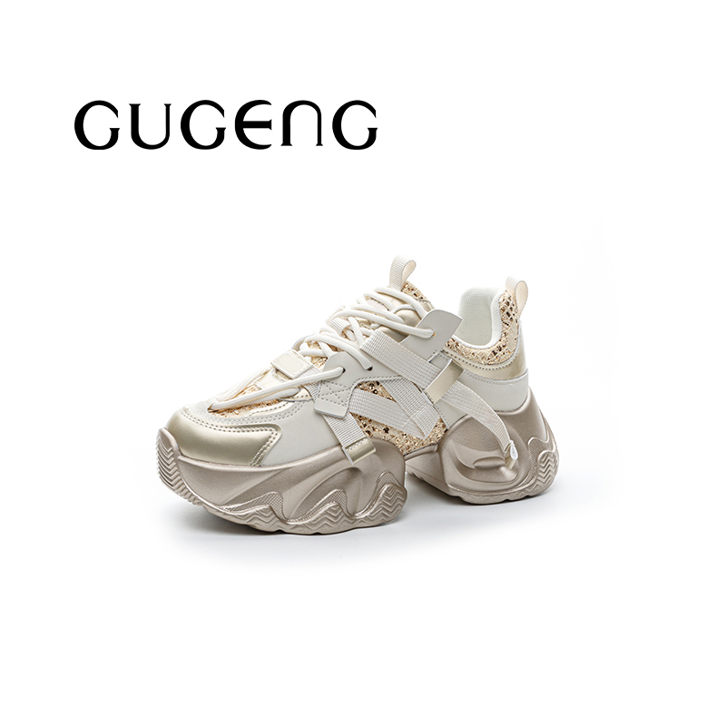 GUGENG/古耕增高老爹鞋女春秋季新款百搭显脚小休闲运动鞋60005