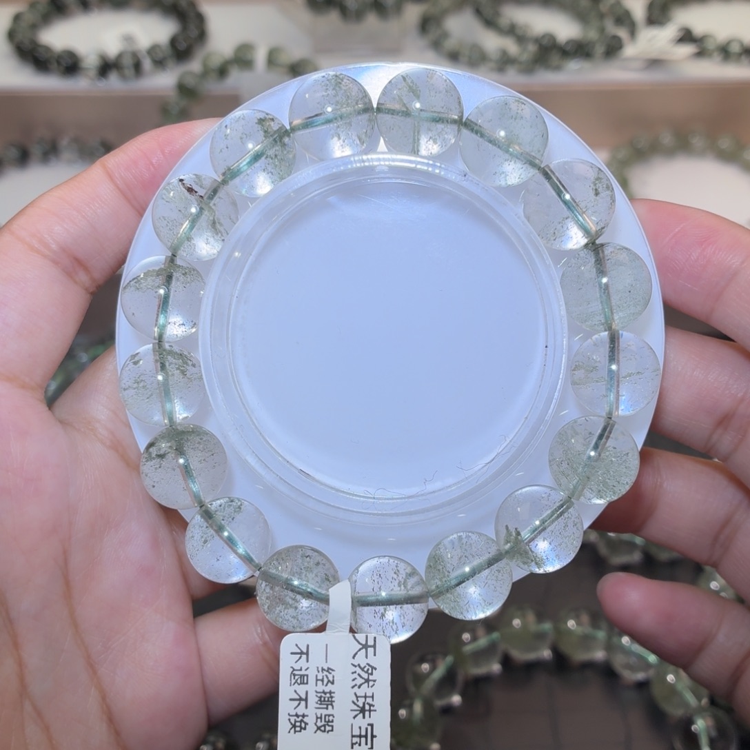 未镶嵌手链水晶9、绿幽灵12m