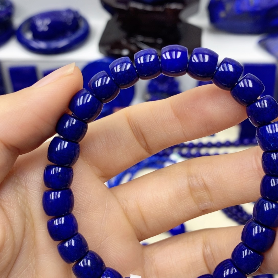 青金石手链未镶嵌蝶**飞