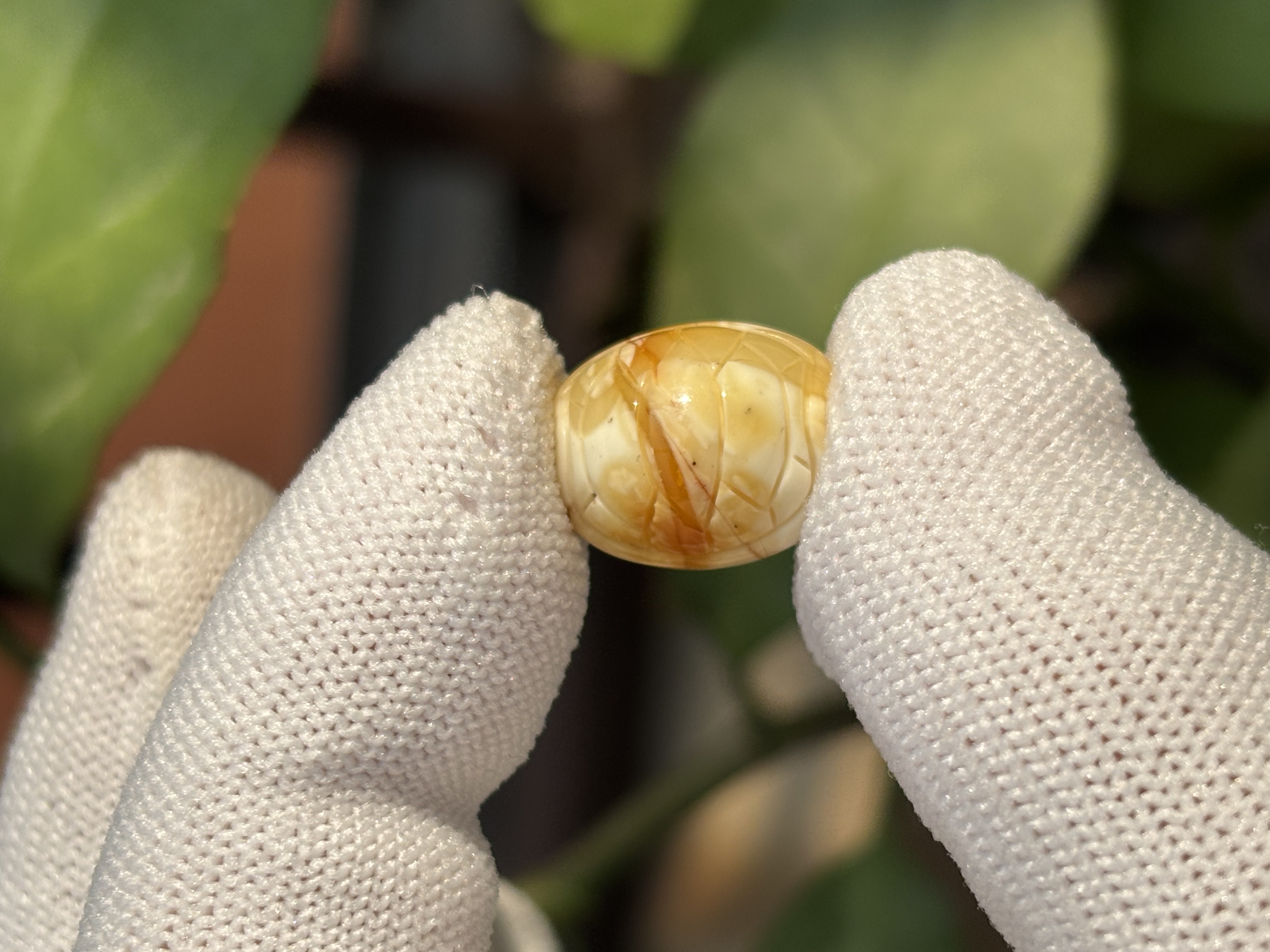 4557天然蜜蜡琥珀富甲配饰12.5x14.5x8.7mm