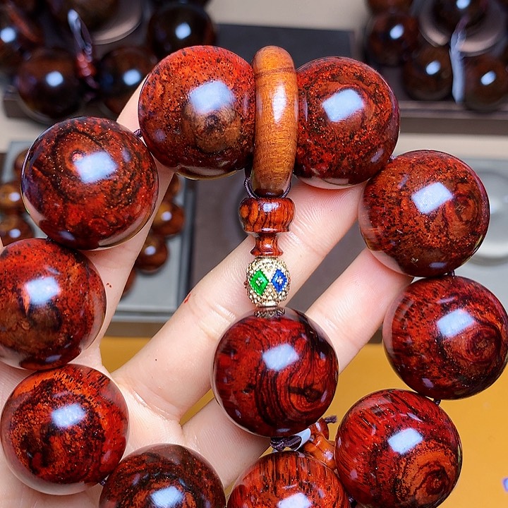 花梨木类手串/手链黄花梨风化料老挝花梨土埋料2.5