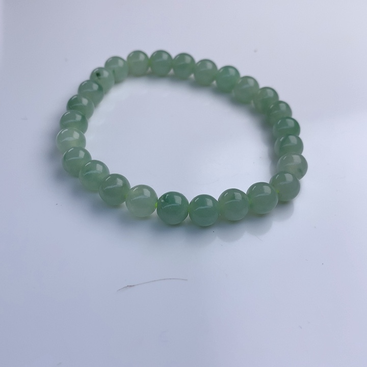 翡翠手串未镶嵌7.3mm！