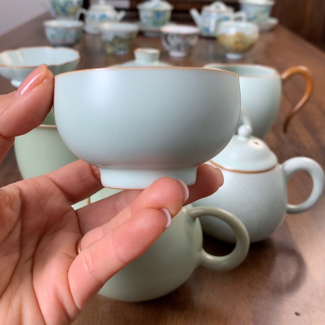 张*予仙南汝窑清淡天青小罗汉