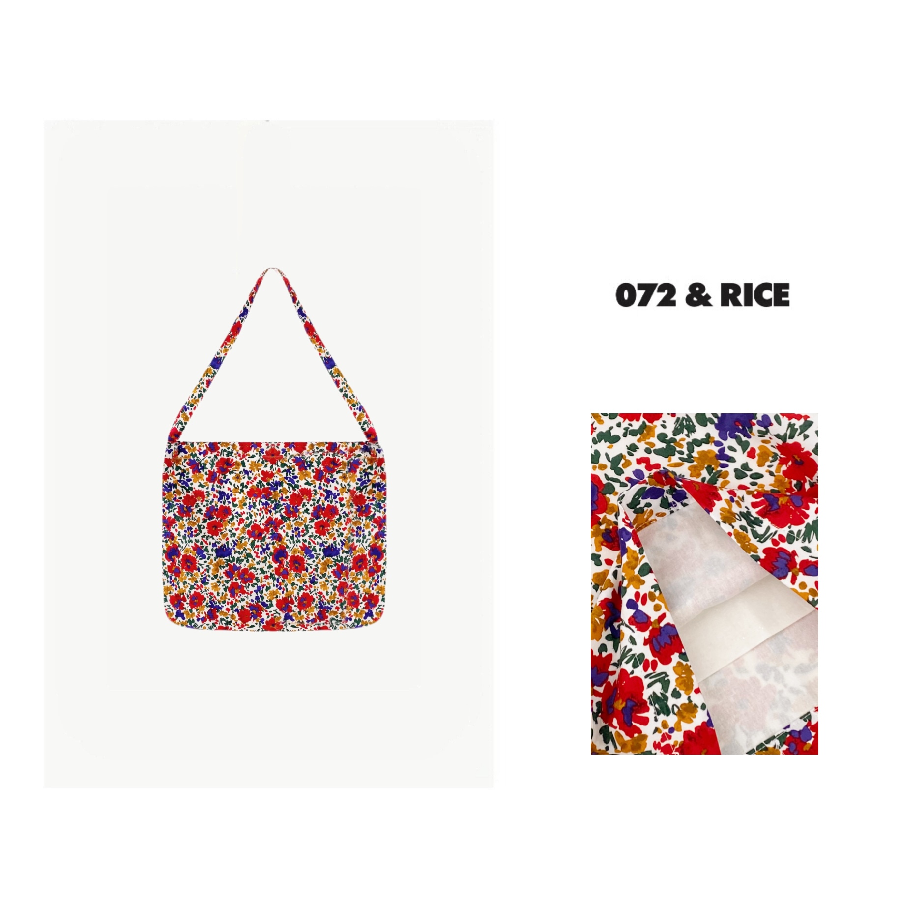 072 & RICE【小花包】简约时尚休闲百搭小花单肩包 24W084Z FF126