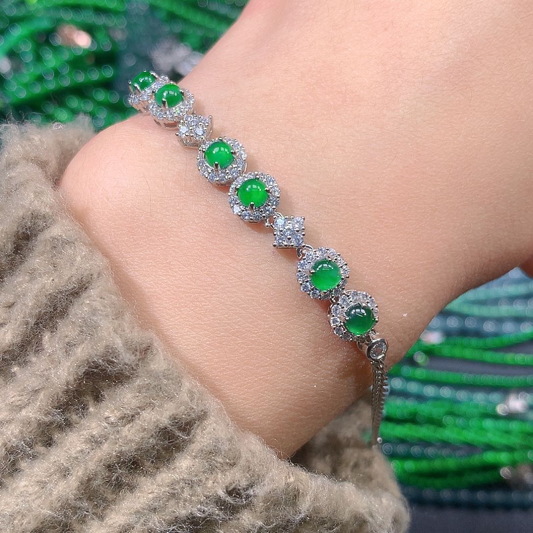 翡翠戒指未镶嵌天然翡翠