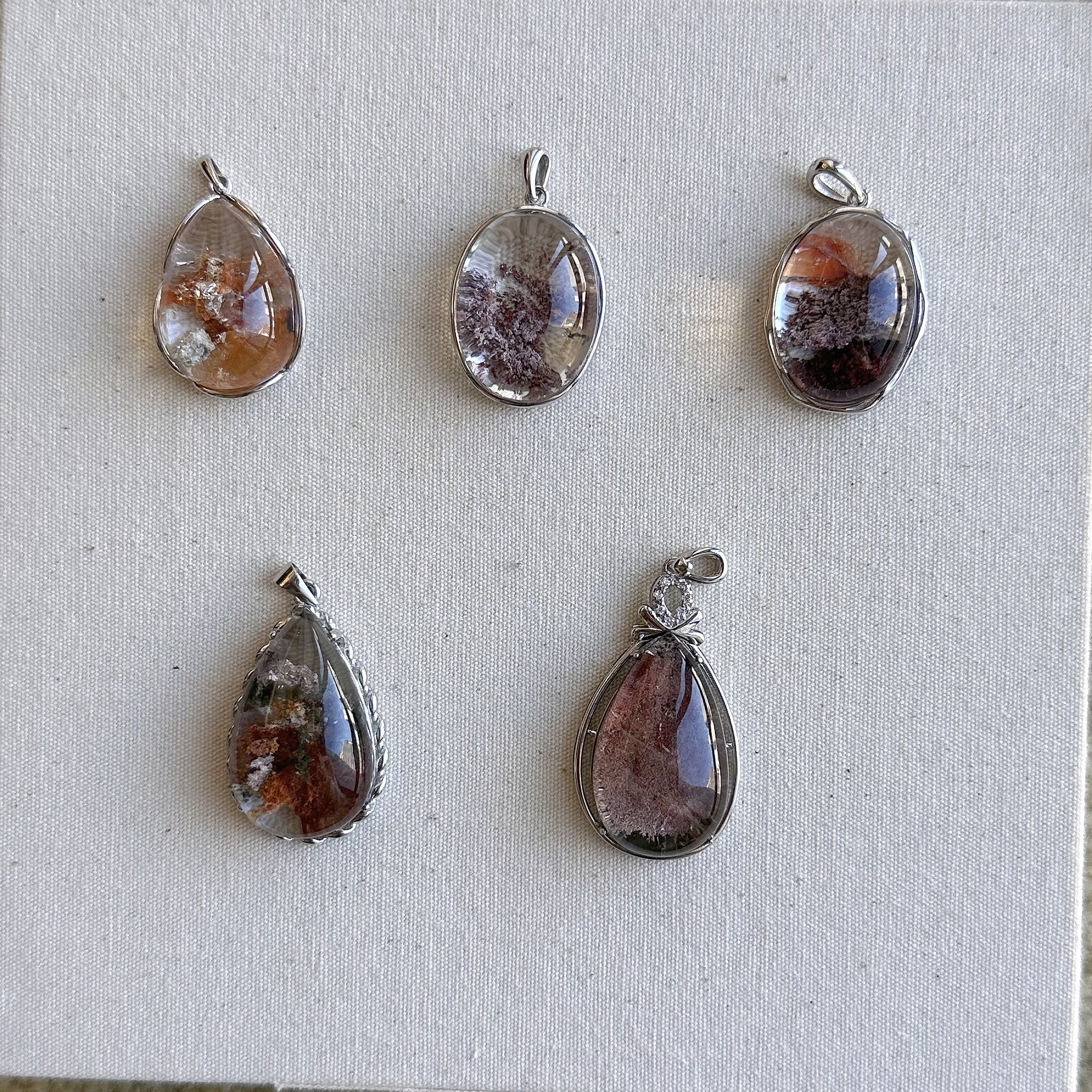 水晶吊坠-银S925镶嵌-SLQ031|BSJ5