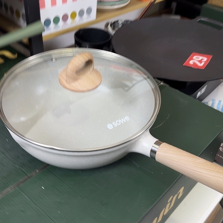 26麦饭石炒锅不粘
