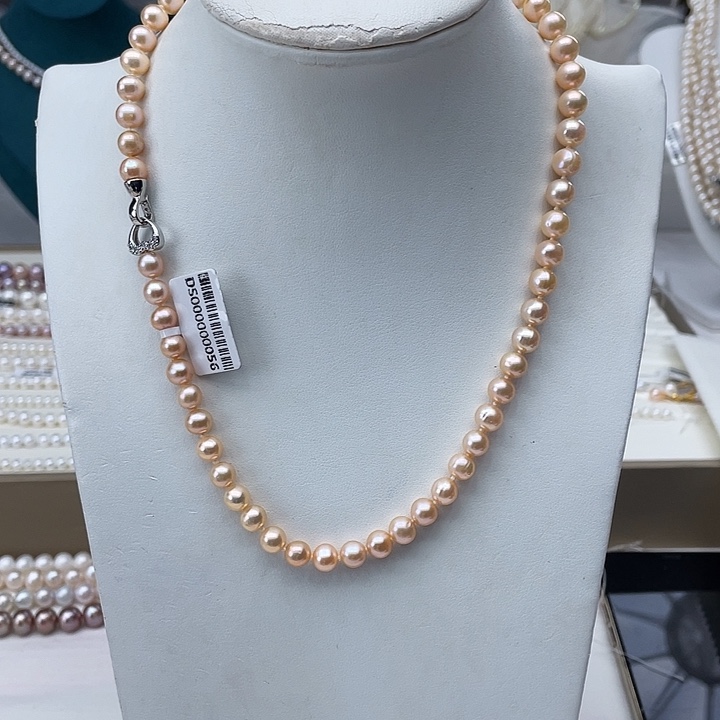 淡水珍珠颈饰未镶嵌卡7➕极光中国红