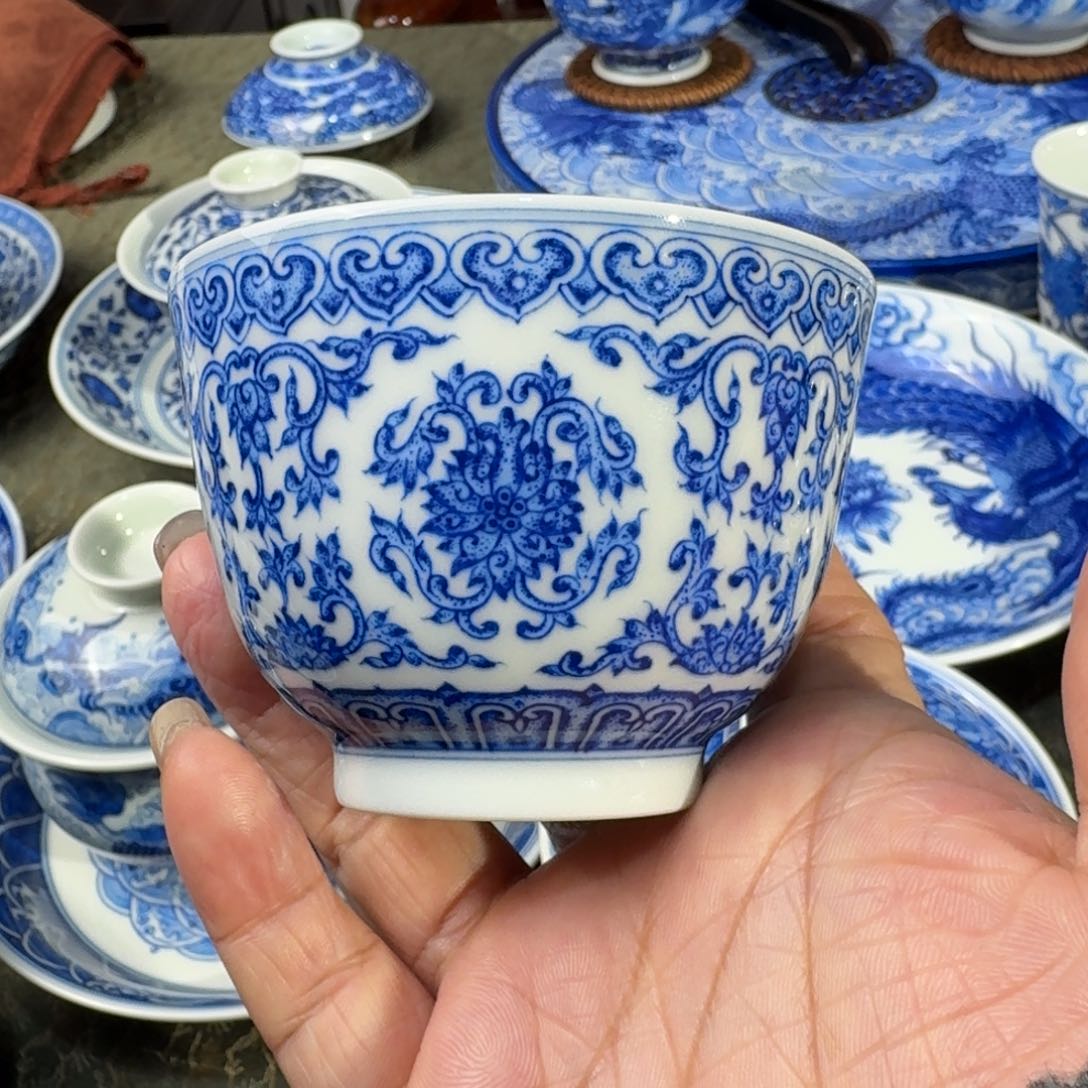 景德镇陶瓷手绘单杯