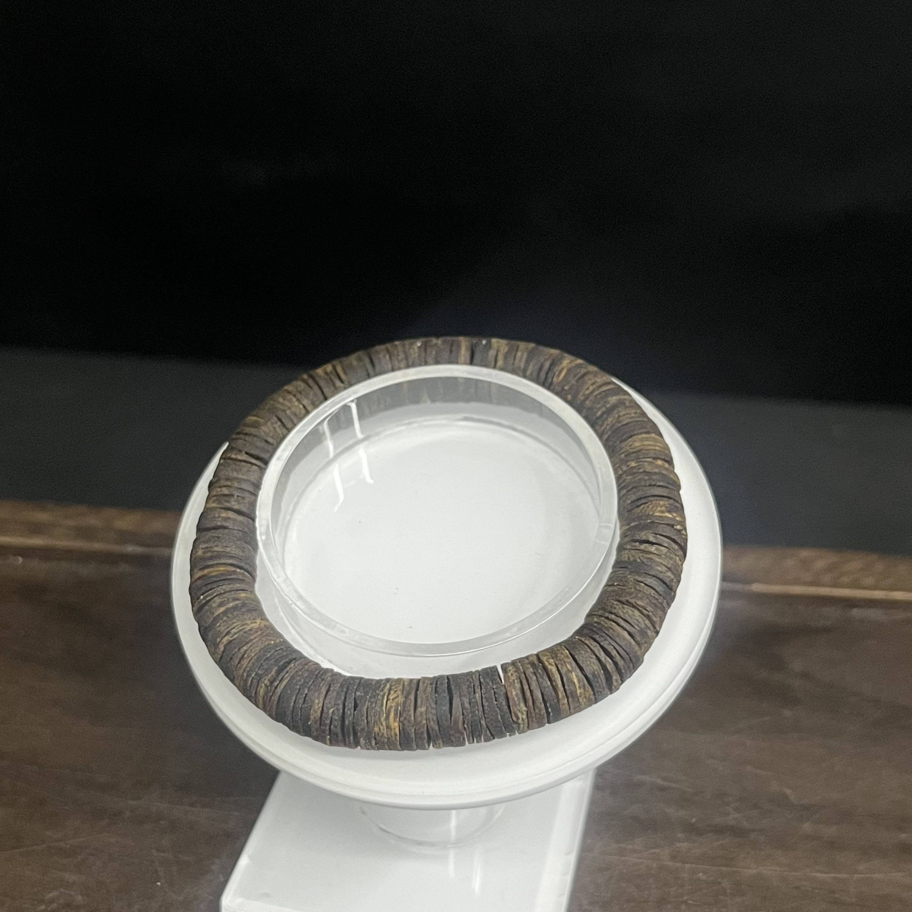 GXCX-5273 沉香棋楠片片珠单圈11.8g 约：9mm*146颗