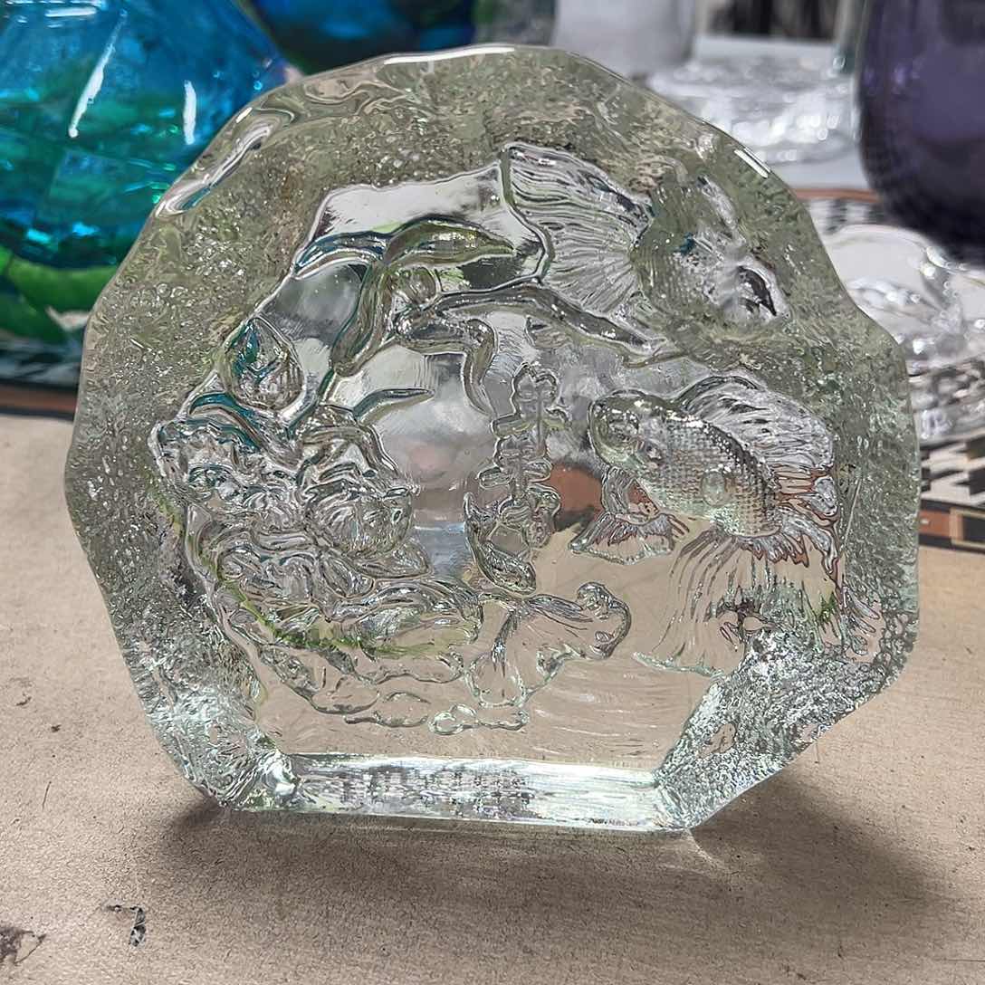 琉璃高14年年有余琉璃花器