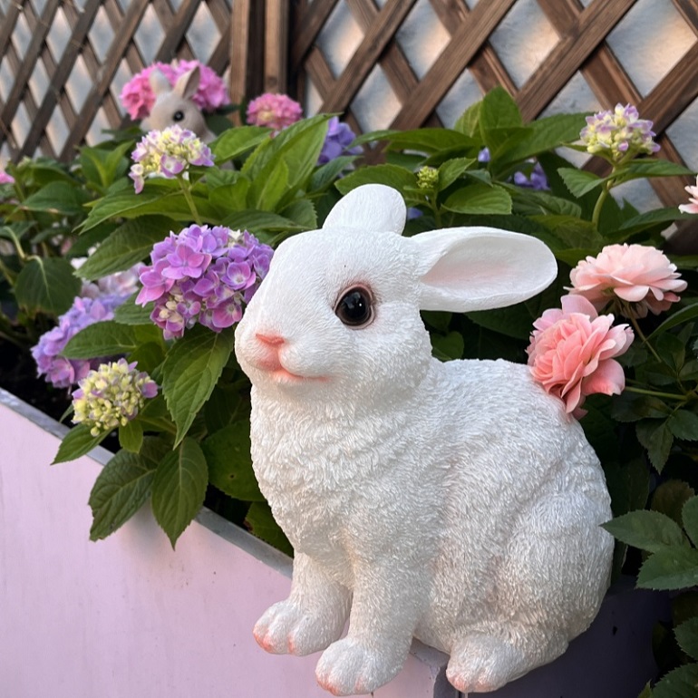 太阳能兔子灯户外防水花园阳台庭院氛围灯即挂即用装饰灯小夜灯