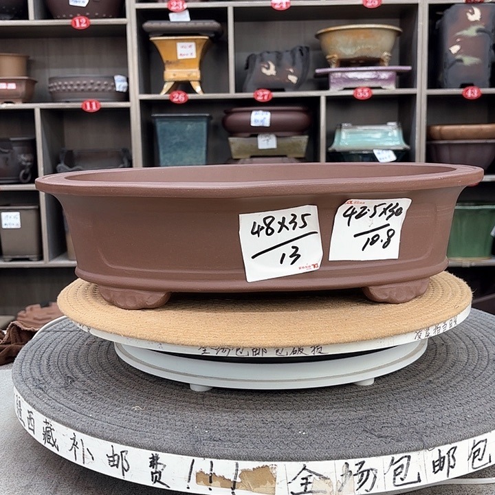 紫砂花盆紫砂的颜色很好看