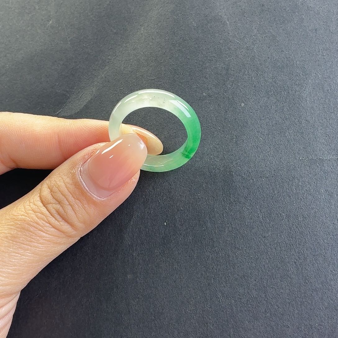 石英质玉未镶嵌戒指18号