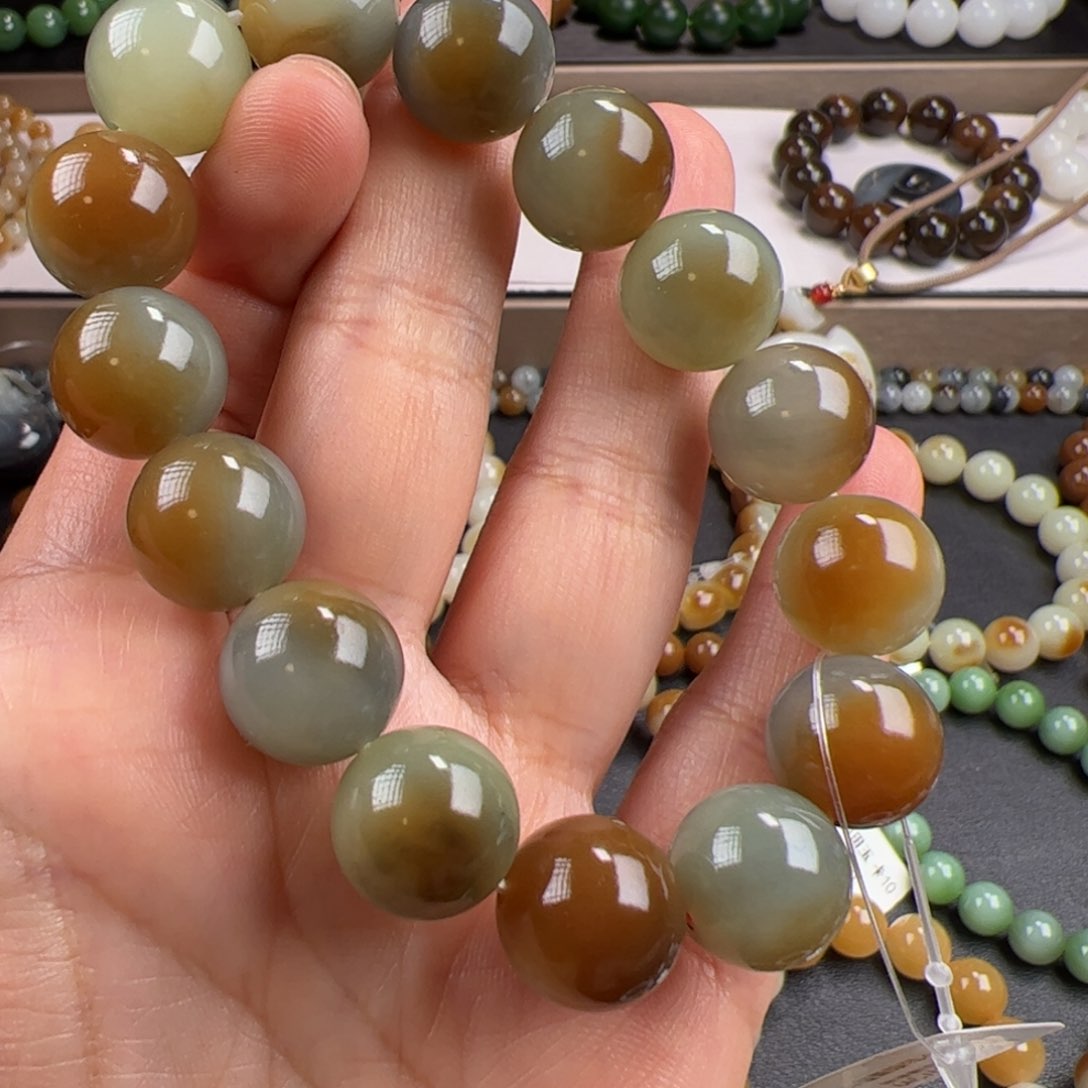 和田玉手链未镶嵌天花板楼兰14