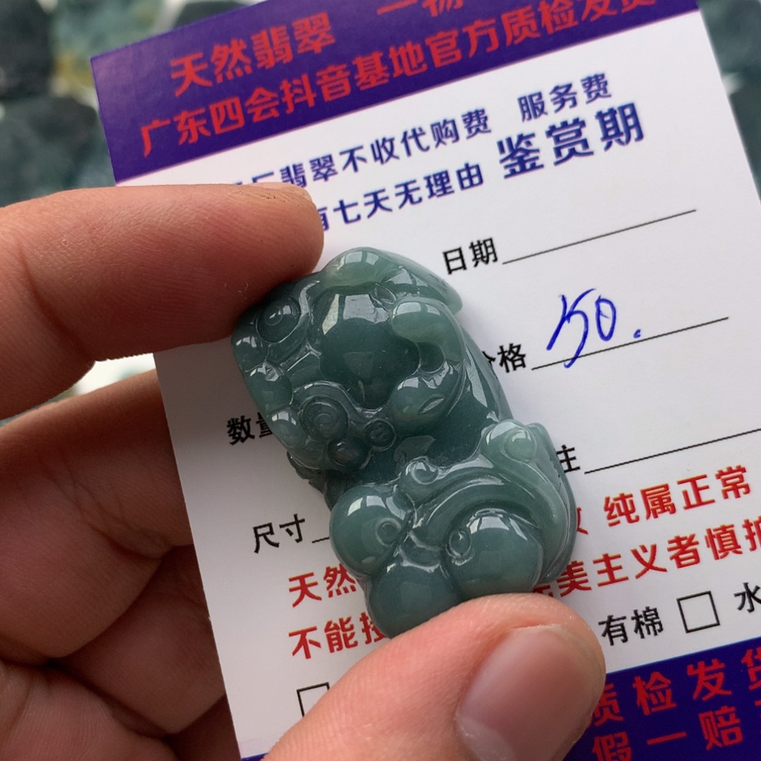 颈饰未镶嵌翡翠貔貅