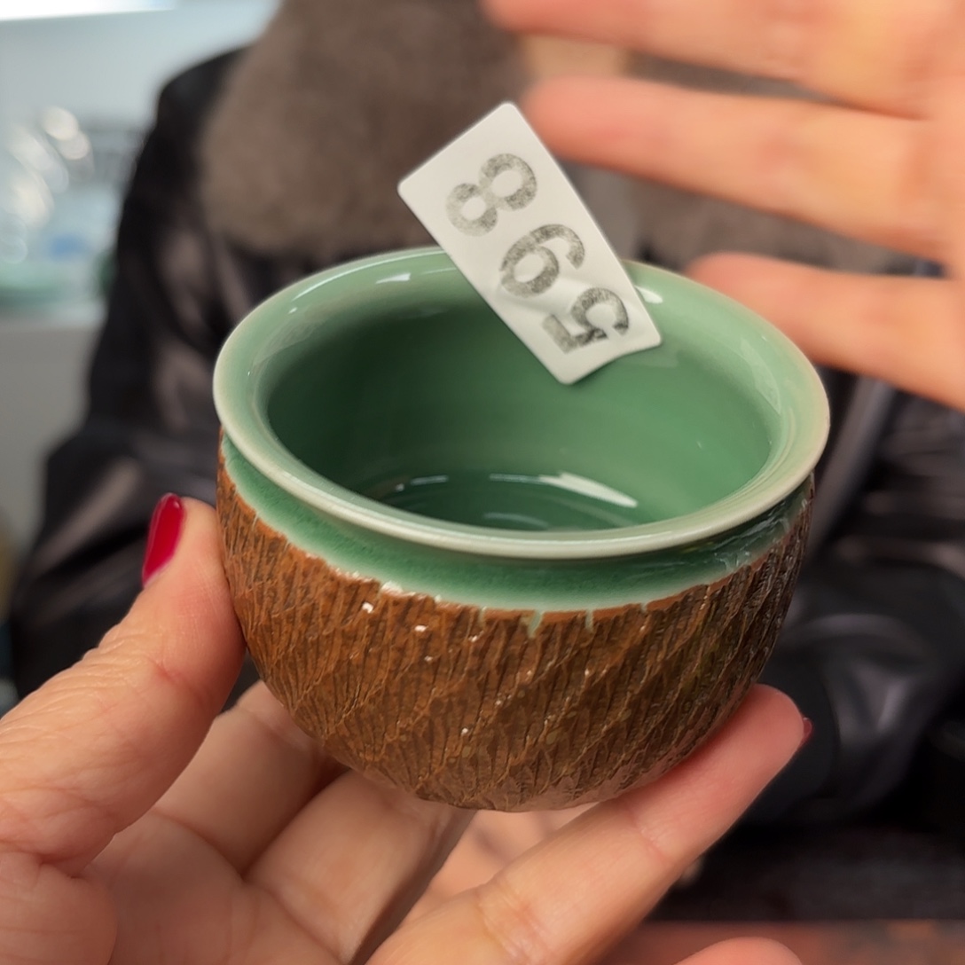 龙泉云间青瓷小米茶器