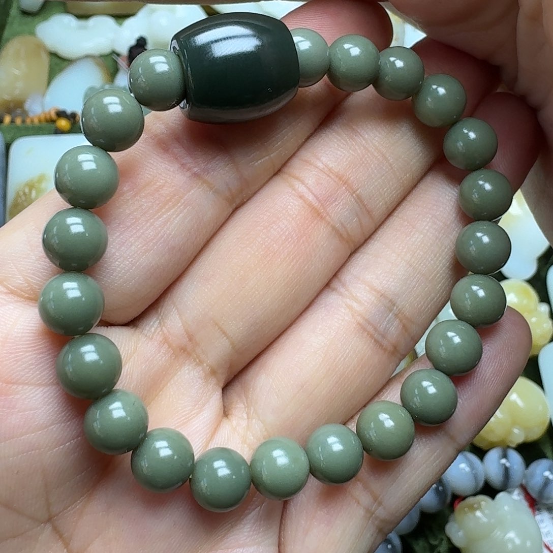 和田玉手链未镶嵌