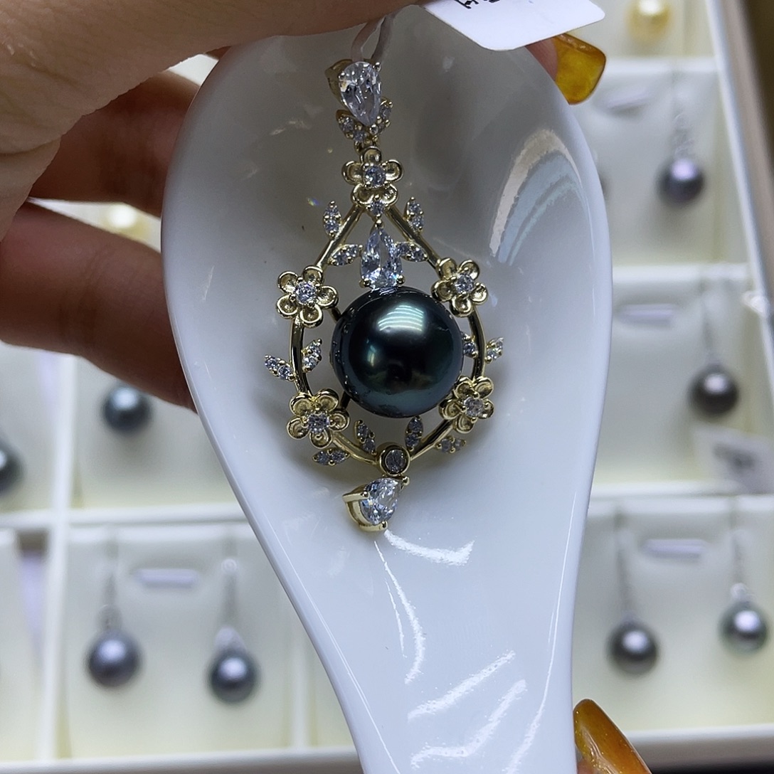 颈饰海水珍珠银S925镶嵌