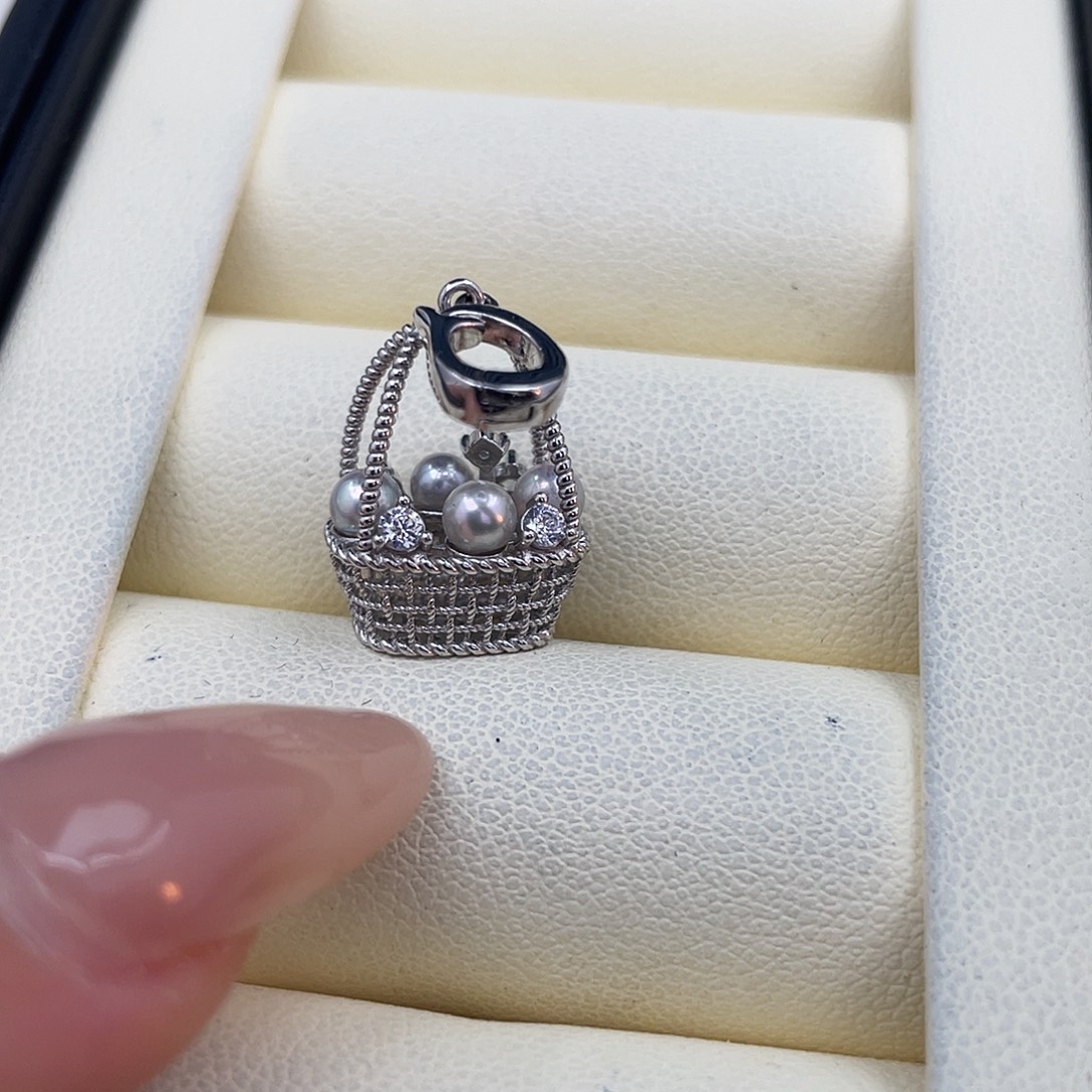 颈饰银S925镶嵌海水珍珠