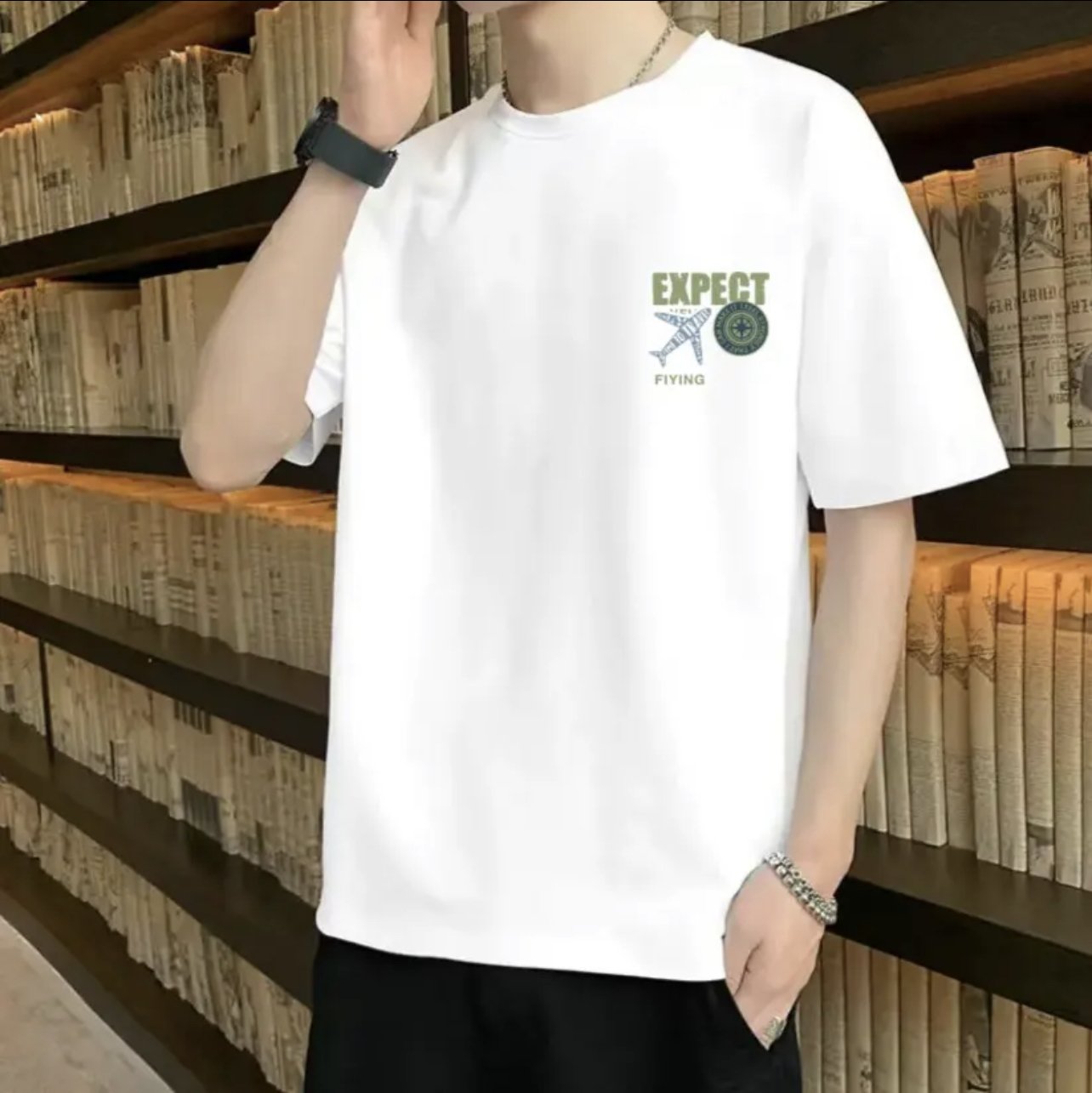 2025 上新 短袖 百搭常规版卡码拍大男女同款印花T恤圆领情侣半袖