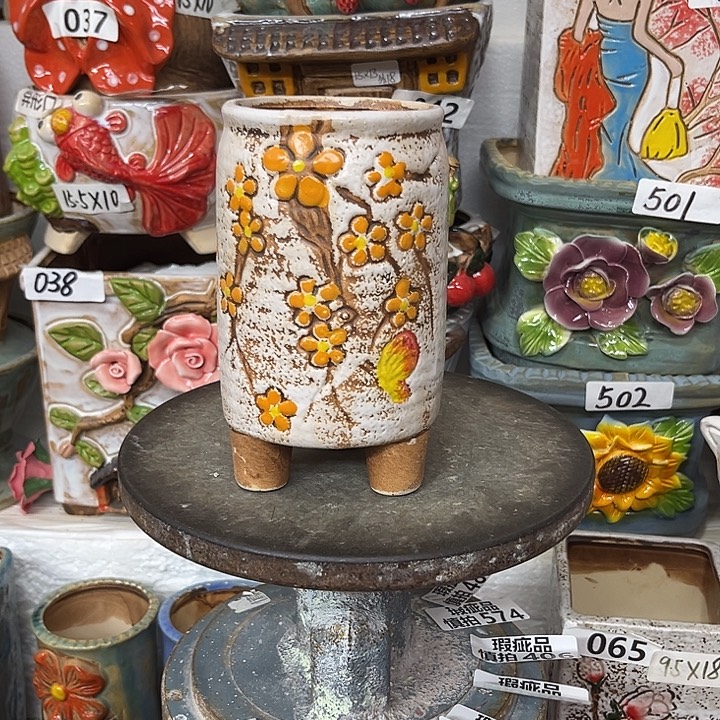 粗陶材质多肉花盆