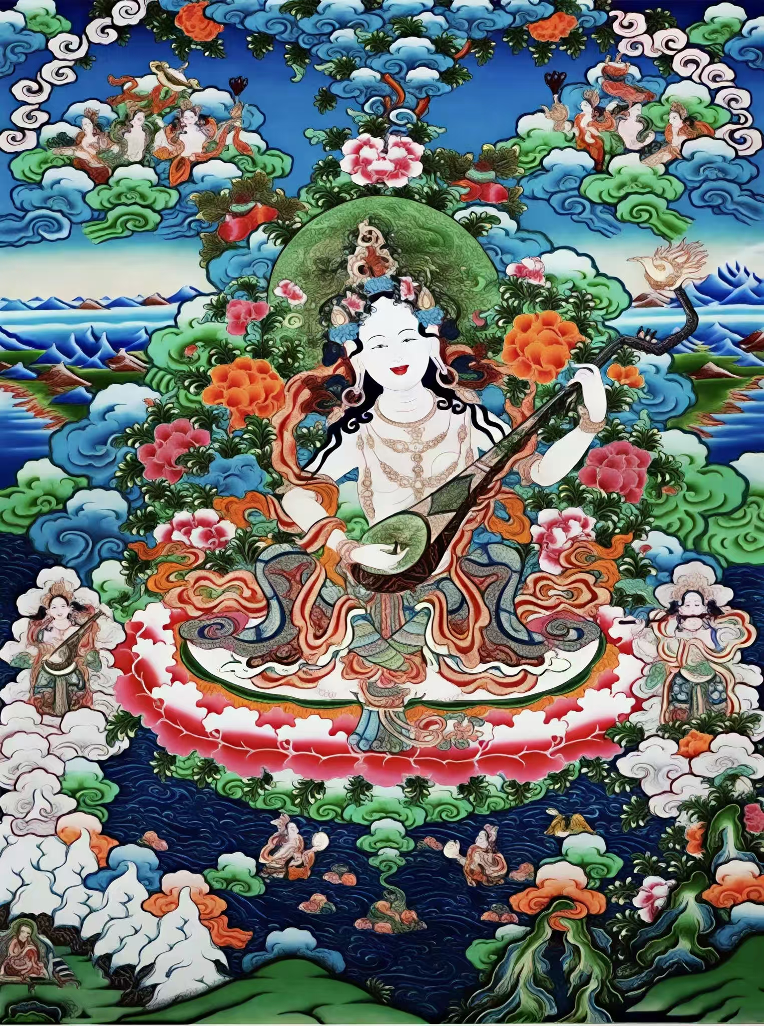 唐卡妙音观音TK16005
