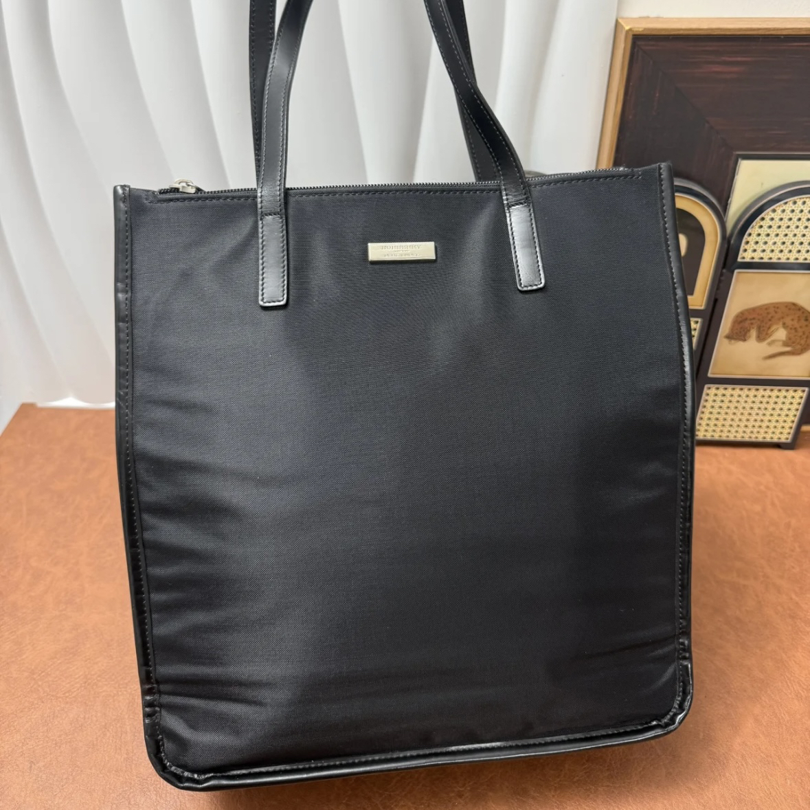 95新 BURBERRY/博柏利 巴宝莉公文手提包