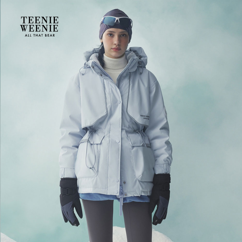 Teenie Weenie小熊女装25年冬新轻户外羽绒服外套TTJD25OV01Z