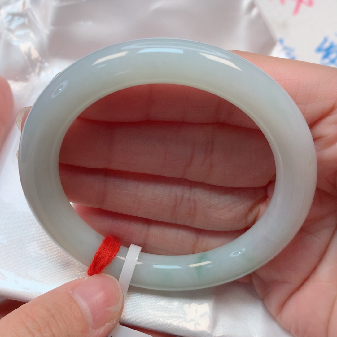 翡翠手镯未镶嵌53.9圆条