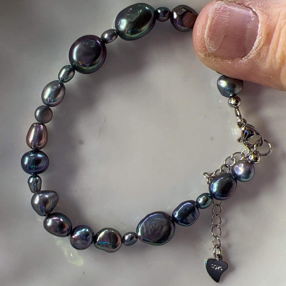 手绳合金淡水珍珠