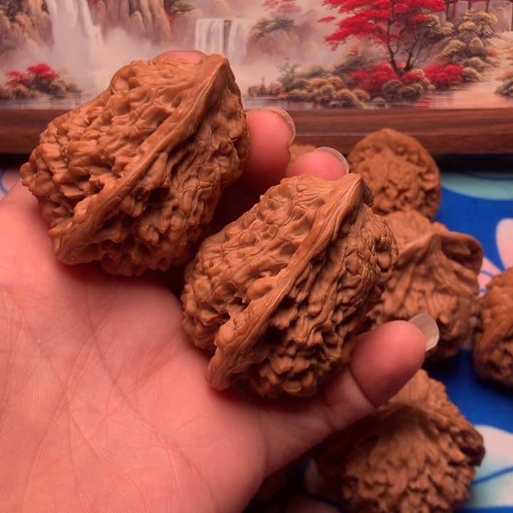 景***文玩核桃吊坠官帽异形