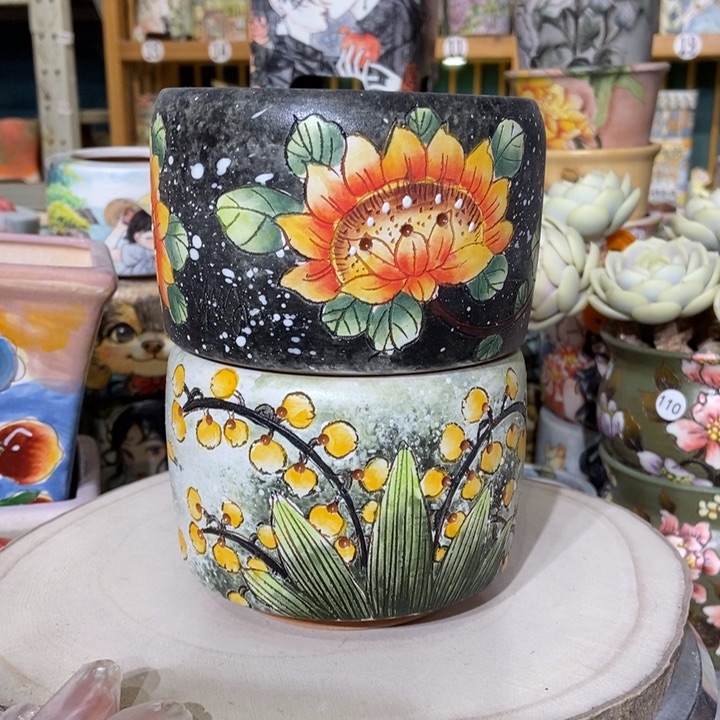 红陶景德镇艺术手绘作品