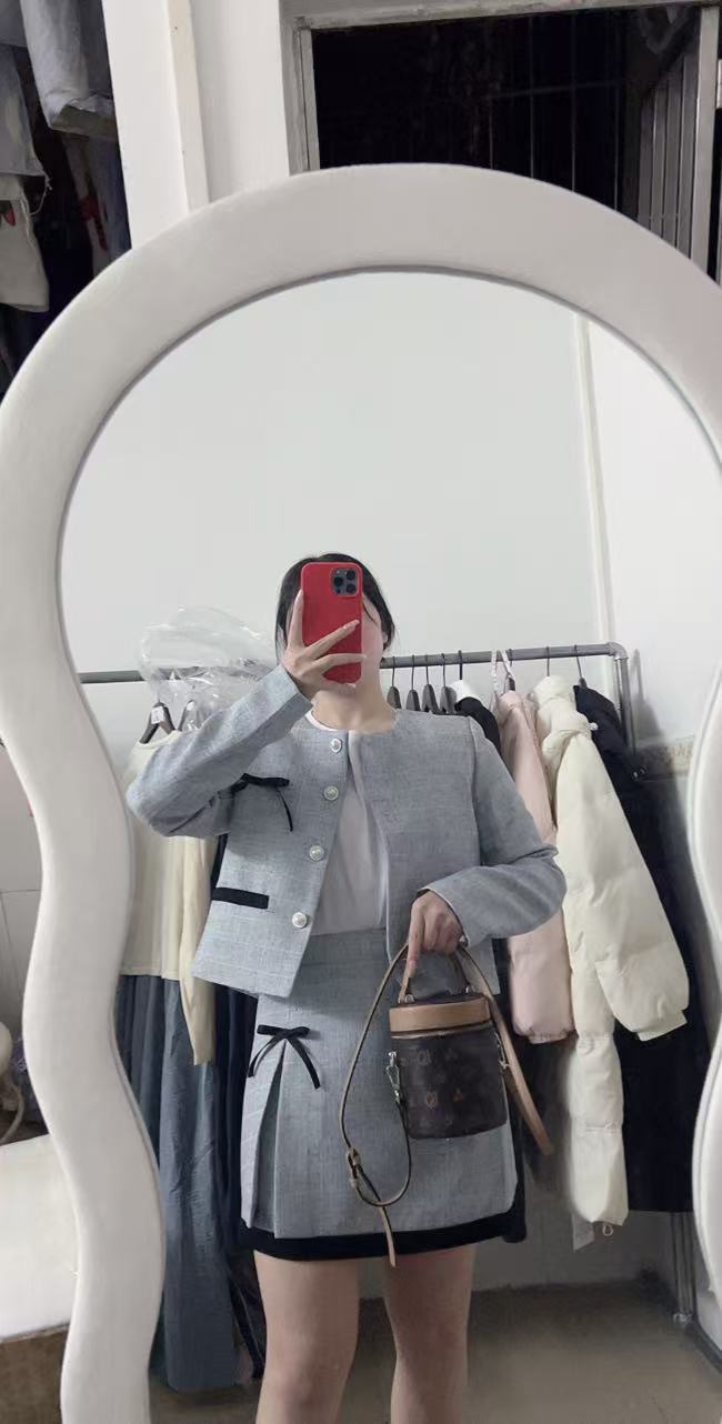 小香风套装气质短款百搭秋季