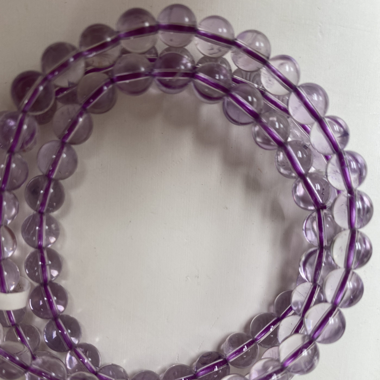 天然紫水晶多圈冰透感时尚百搭水晶适合送人高级正品