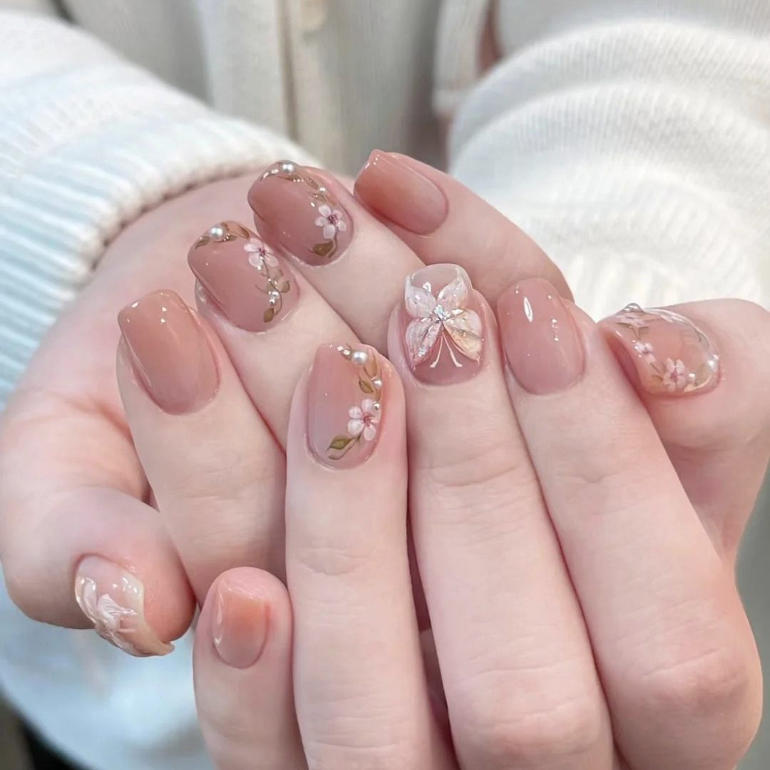 【免照灯】【Q26】朵媛儿凝胶甲贴持久防水甲贴ins指甲贴夏日