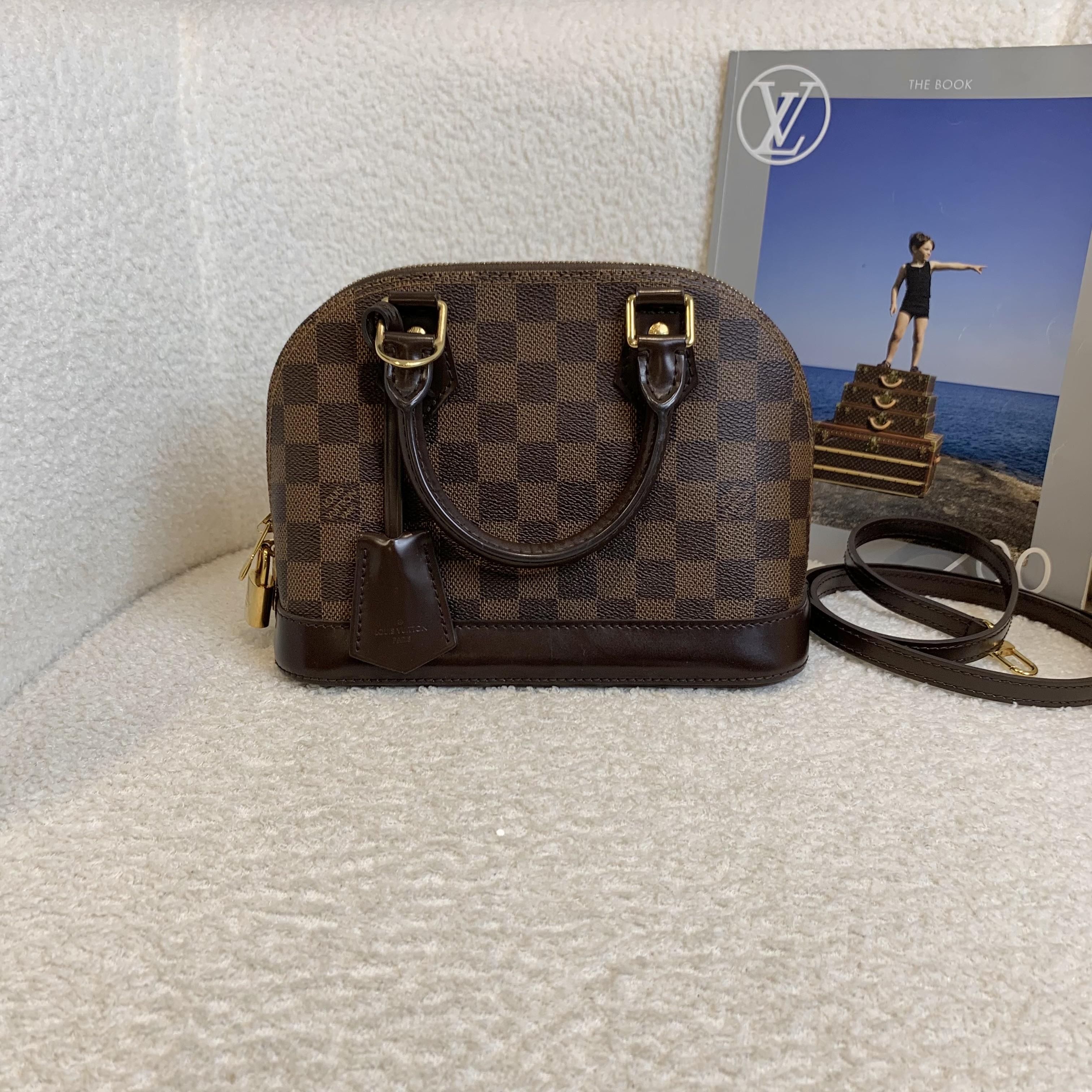 99新 LV 壹臻/ 棕棋盘格alma bb贝壳包 18年 /34976991