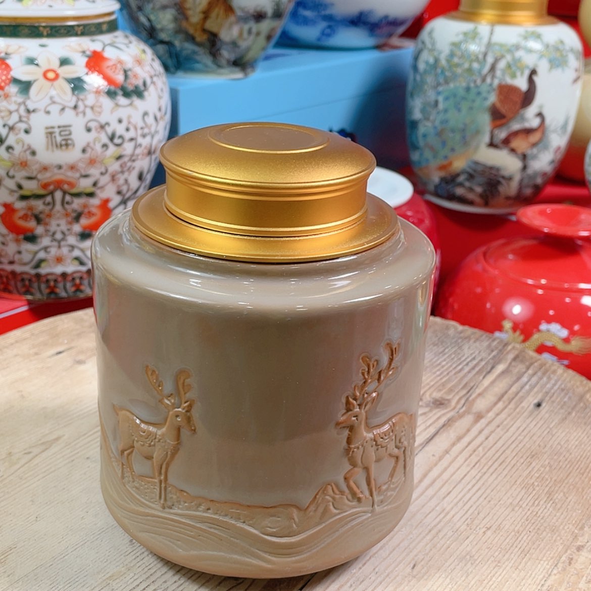 【闪购商品】罐陶瓷茶叶罐密封罐