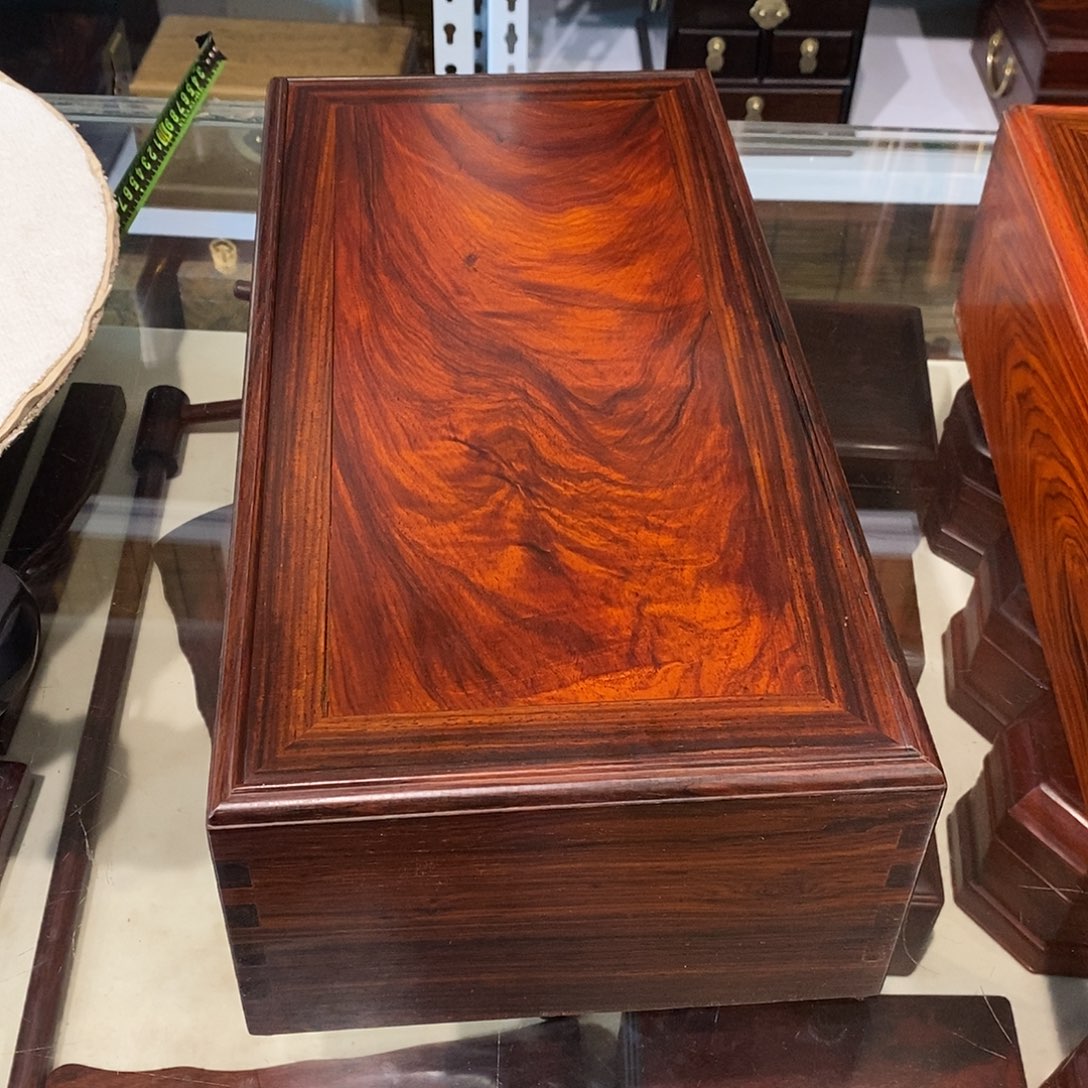 微凹黄檀（南美大红酸枝）鹏*盒38/19/11