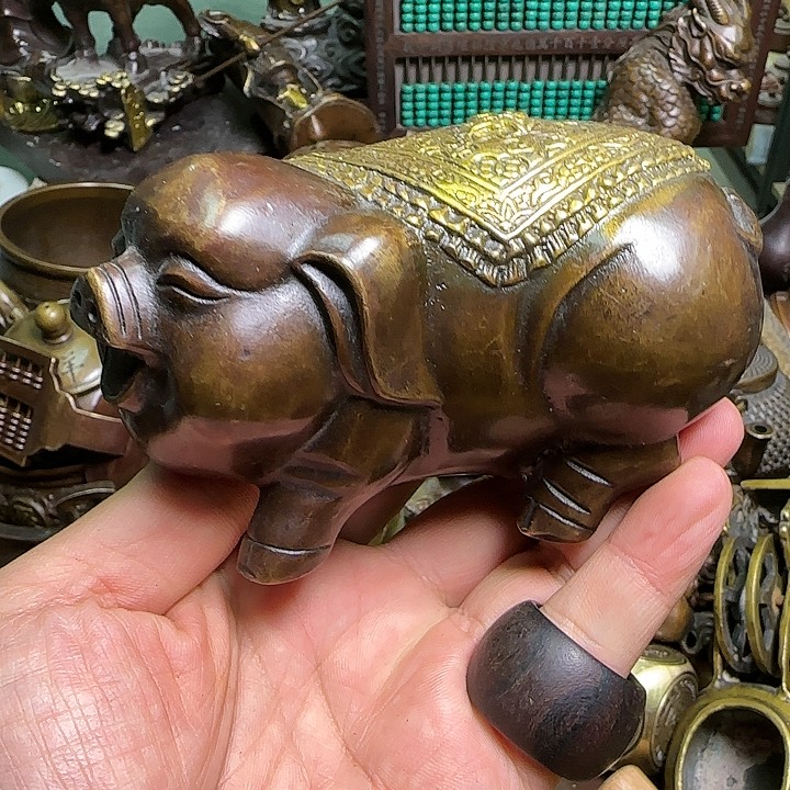 铜器办公室茶室摆件