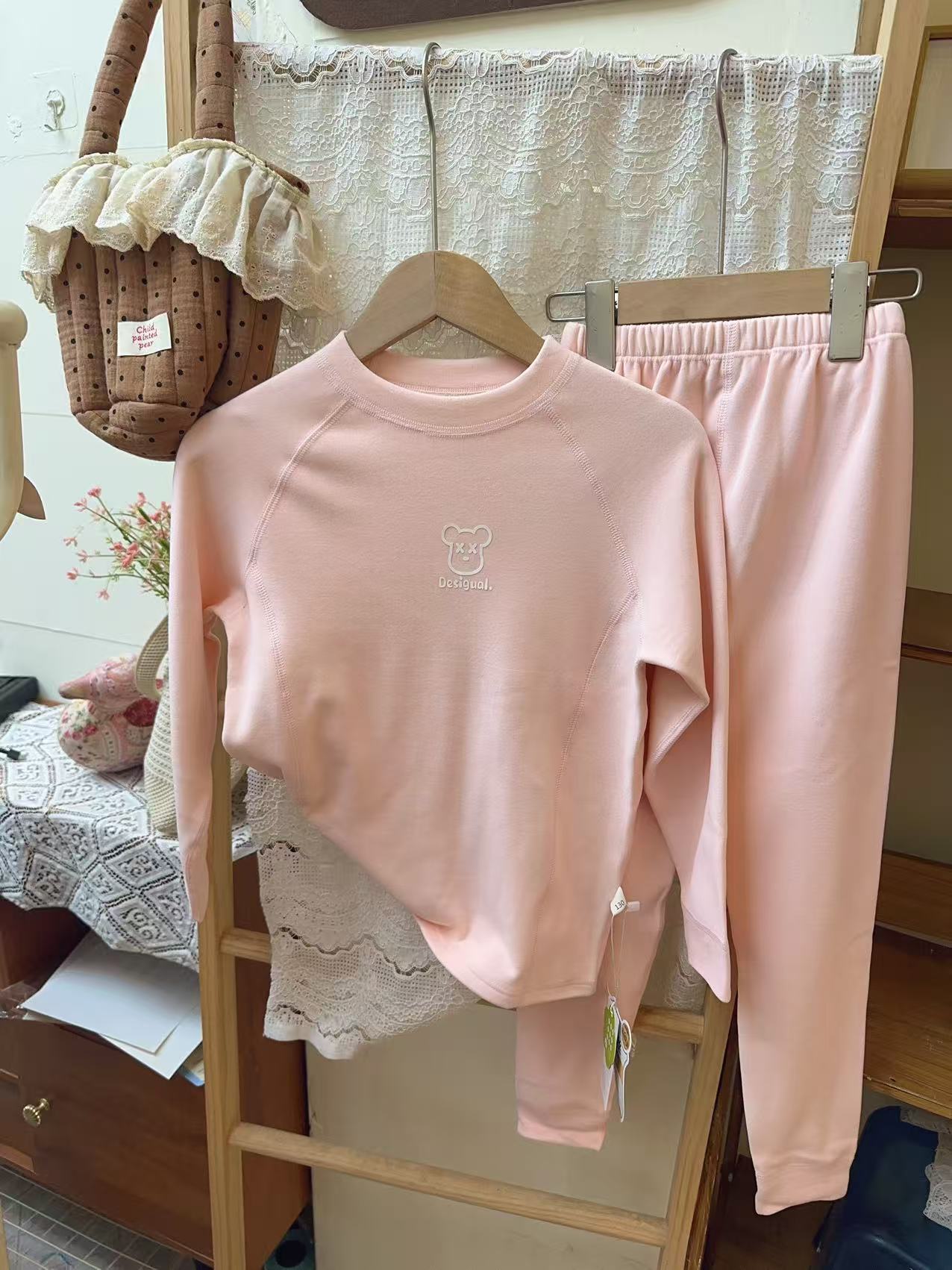 CS001-儿童羊毛蚕丝家居服套装