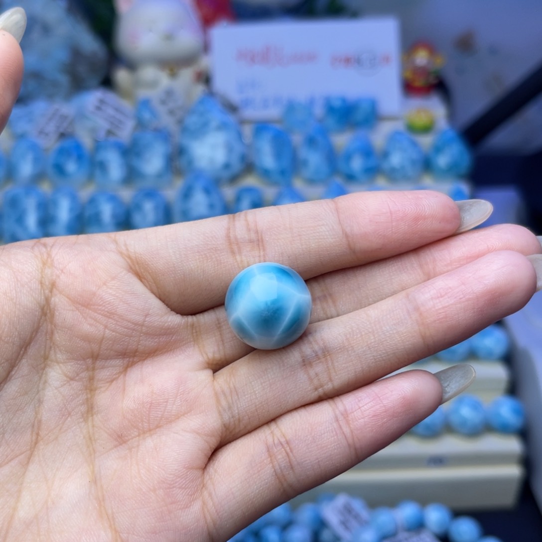 未镶嵌针钠钙石（海纹石）珠宝半成品糖*海纹石卡16