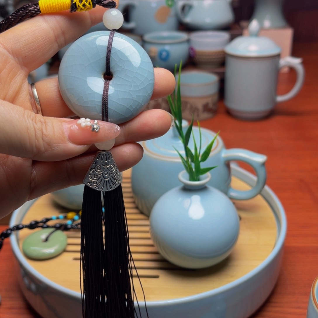 【闪购商品】摆件陶汝州单壶，壶，盖碗，