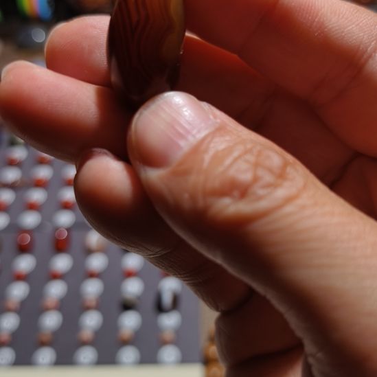 玛瑙/玉髓天然玛瑙眼石随形未镶嵌风**歌