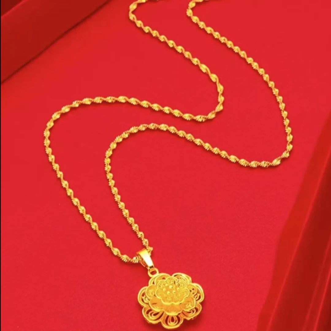 合金项链 2025新款【太阳花项链】女款时尚潮流百搭气质精美款