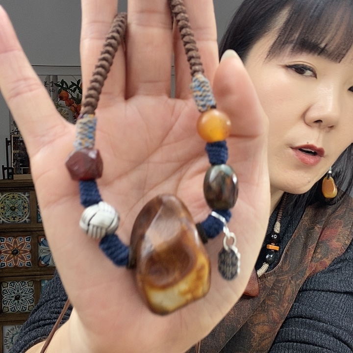 蜜蜡项链未镶嵌项链