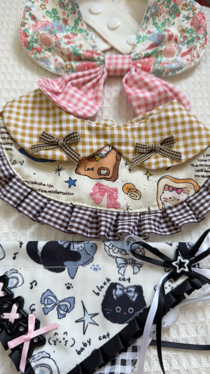 0^姐妹宠物口水巾7件