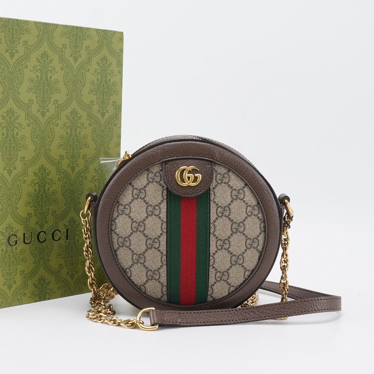 95新 GUCCI/古驰 【桔夕妍妍】ophidia圆饼小号/BG22004849