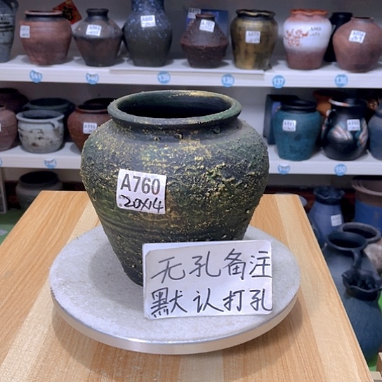 红陶手工制作工艺花盆